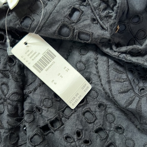 *SOLD* NWT Anthropologie Maeve Black Eyelet Wrap Dress - 2 - Picture 10 of 11